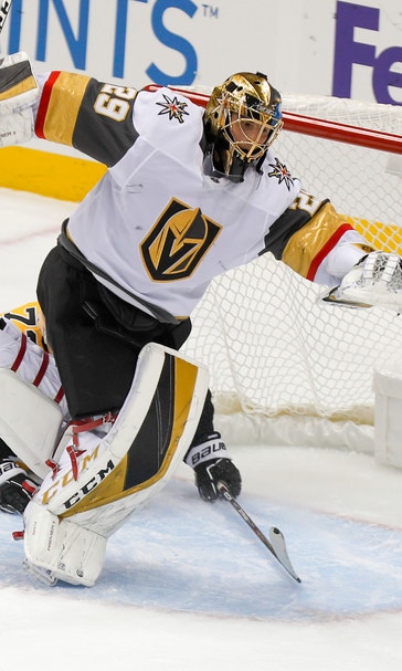 Fleury shuts out former team; Knights defeat Penguins